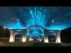 ضوء حفلات بروجكتور تأثير الماء LED متحرك 100 واط بـ 7 ألوان