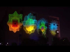 جهاز عرض خارجي بتقنية LED للتكبير والتحكم في تأثيرات الجوبو والتموج والتحكم اللاسلكي بـ DMX