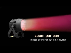 داخلي 16 * 10W 4 In1 RGBW LED الإضاءة المسرحية زوم 5-60 درجة Par الضوء