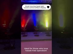 عرض تأثير التحكم في الصوت للضوء المتحرك الصغير