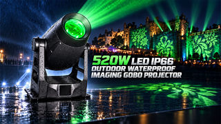 جهاز عرض تصوير LED بقدرة 520 وات IP66 جهاز عرض Gobo خارجي