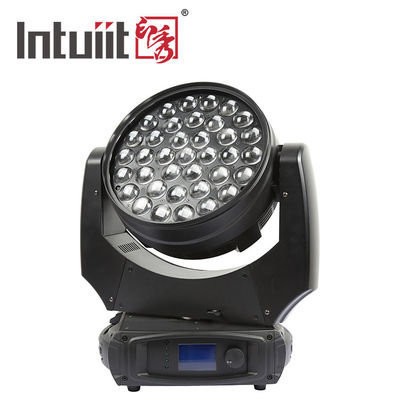 المهنية 37x10W RGBW 4in1 LED زوم غسيل تحريك رأس الضوء DMX512 الإضاءة المسرحية للدي جي ديسكو الحدث حفل الزفاف
