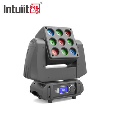 9 * 10W LED Beam Moving Head Light Matrix 3 * 3 RGBW 4 In1 IP20240V