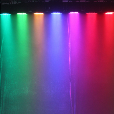 Rohs LED Flat Par Light RGB 12 * 3W بالألوان الكاملة للغسيل LED إضاءة المرحلة لحفل الزفاف