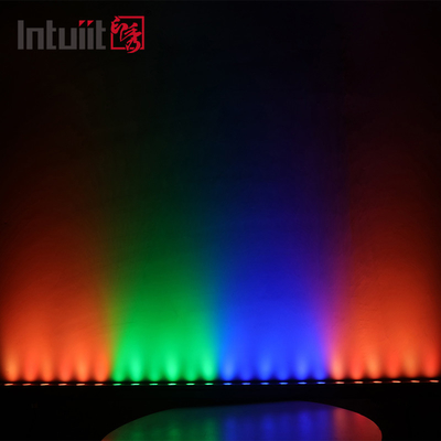 RGB أدى الجدار غسالة ضوء 0.3M 0.5M 1M الخطي غسالة 24W Ip67 DMX512 أضواء معمارية