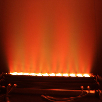 IP65 تزيين أضواء LED المرحلة غسل 12 * 3W RGB 3 في 1 LED الجدار غسالة ضوء بار