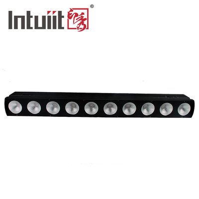 10 * Tri 9w Led Pixel Bar 3 في 1 Cob Led Wall Washer Light RGB التحكم الفردي DMX512