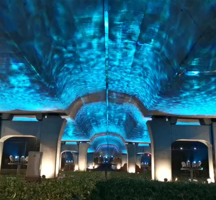 أضواء الإعلانات 400W تدور الصورة GOBO شعار مشروع ضوء DMX512 مصباح المناظر الطبيعية