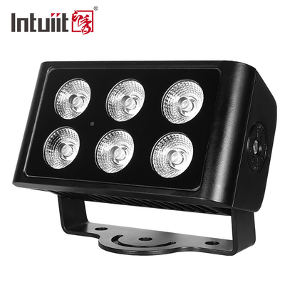 DMX512 6x5W RGBW 4in1 IP65 مقاوم للماء DJ حفل زفاف مدينة غسالة الحائط في الهواء الطلق LED غسل ضوء الفيضان