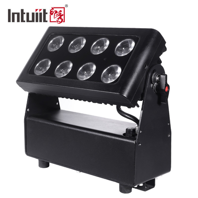 IP65 8x15w 4in1 مدينة LED لون غسالة في الهواء الطلق بطارية ضوء الفيضانات للحديقة المتعة