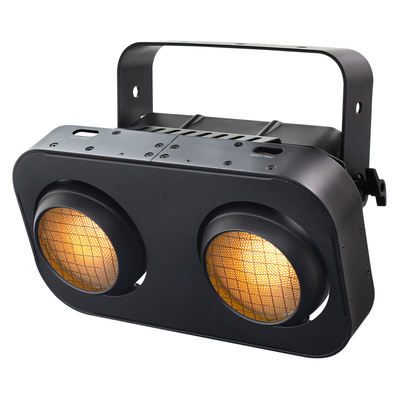2 عيون دافئة أبيض اللون الأحمر / RGB Cob Par Blinder 2x90w مصباح الجمهور Led Stage Blinder Light