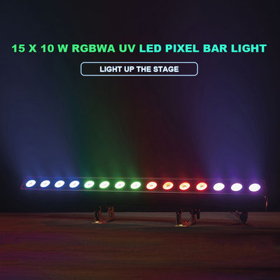 ضوء المسرح DMX للخارج التحكم في البكسلات ضوء شريط LED 15x10W RGBWA-UV للديسكو حديقة الزفاف