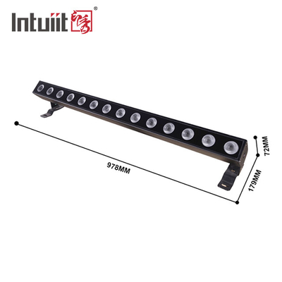 IP65 DMX 14x10w RGBW 4in1 LED المبنى الخارجي غسل الماء غسالة الحائط الضوء مصابيح المسرح