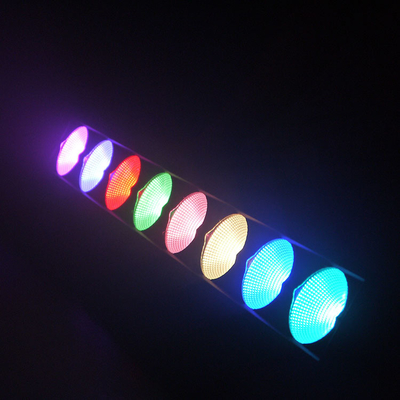 8*15W Rgb 3in1 شريط تكبير LED Pixel Light Rainbow Effect Zoom Sweeper غسل المسرح حفل زفاف