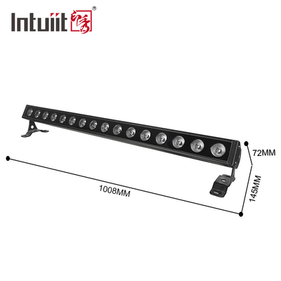 16x5W RGBW LED غسالة الضوء شريط DMX المرحلة الضوء حفل زفاف الكنيسة دي جي أحداث حية مصباح شعاع LED ضوء جو