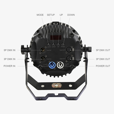 مضاد للماء اللاسلكي DMX للخارج 12x10W RGBW 6in1 IP65 LED Par Light