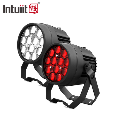 أضواء LED Par 12x10W RGBW صوت نشط DMX512 التحكم في ضوء زوم LED