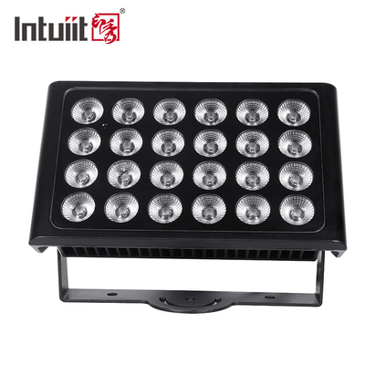 24PCS 160W ضوء مدينة ملون RGBW 4in1 ip65 مضاد للماء في المبنى العالي غسل مدينة مدعومة ضوء مرحلة ملون