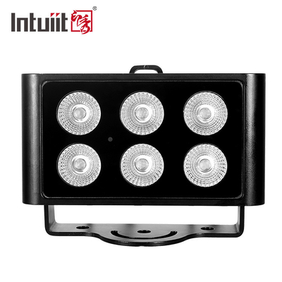 تصميم جديد للطابق الخارجي المعماري إضاءة المناظر الطبيعية LED زاوية شعاع ضيقة IP65 6 * 5W RGBW DMX512 مصابيح LED