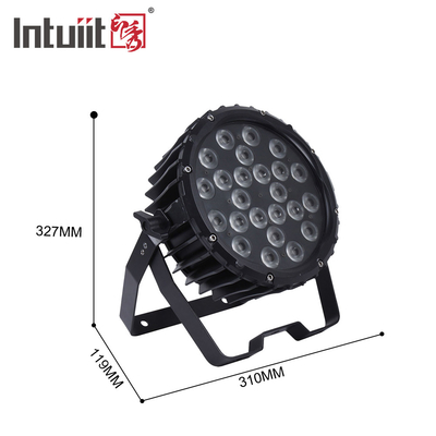 ضوء المسرح المهني 82W RGB 24*Tri-3W داخلي DMX512 ضوء LED سليم مسطح