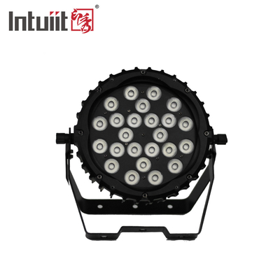 ضوء المسرح المهني 82W RGB 24*Tri-3W داخلي DMX512 ضوء LED سليم مسطح