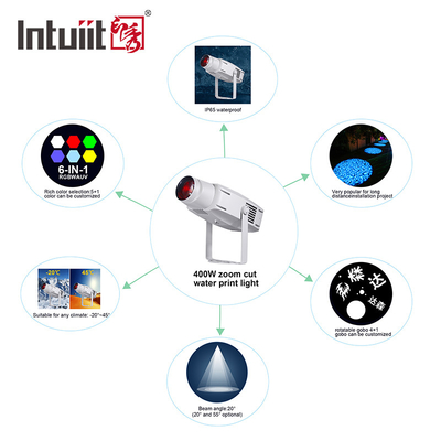 400w IP65 شعار مصباح مشروع ضوء غوبو في الهواء الطلق الدوار المهنية الإعلانات الأضواء للمسرح بارك فندق
