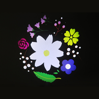 60W Gobo Projector شعار مخصص LED Light HD Image للخارج Ip65 تدوير الإعلانات ضوء الإعلانات للزفاف