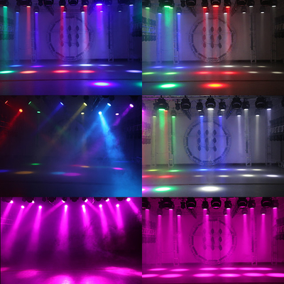 LED RGBW 4in1 مصابيح المسرح المتحركة النادي الليلي DJ المسرح 12X10W LED الضوء LED المتحرك غسل الرأس