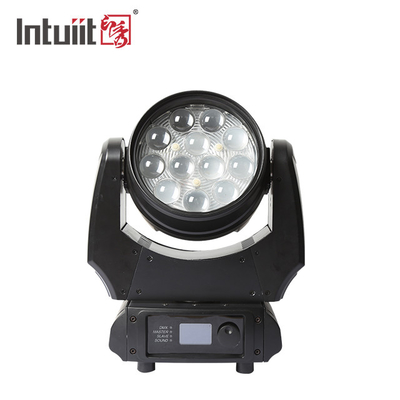 LED RGBW 4in1 مصابيح المسرح المتحركة النادي الليلي DJ المسرح 12X10W LED الضوء LED المتحرك غسل الرأس