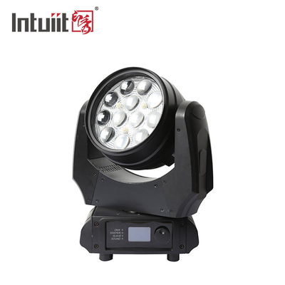 LED RGBW 4in1 مصابيح المسرح المتحركة النادي الليلي DJ المسرح 12X10W LED الضوء LED المتحرك غسل الرأس