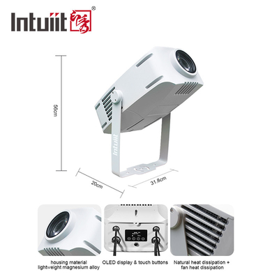 خارجية IP65 مضادة للماء LED 200W ضوء تأثير غوبو لونية شعار مشروع الحديقة أضواء LED