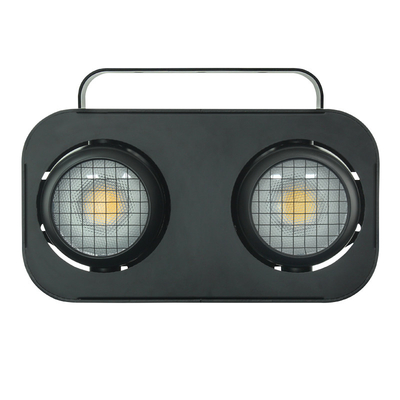 Dmx512 ستروب أمبر أبيض دافئ 2x90W 2 عيون مدعومة للجمهور العمياء الضوء مدعوم كوب العمياء