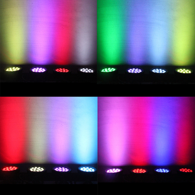 مصابيح الدي جي بار للمسرح - 90W LED Par Can Light RGBW DMX Control Uplights لحفلات الزفاف في الكنيسة