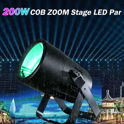 IP65 DMX Led Cob 200w Par الإضاءة في الخارج أضواء عيد الميلاد RGBW