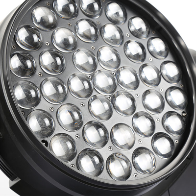 37x10W RGBW 4in1 Led غسل المرحلة الإضاءة DMX المهنية ضوء DJ 370W زوم تحريك رأس الضوء للحفلات