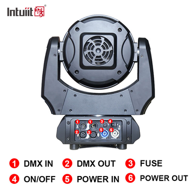 19x15w Rgbw 4in1 Led Moving Head Zoom Wash مرحلة الإضاءة الشعاعية LED Moving Head Light