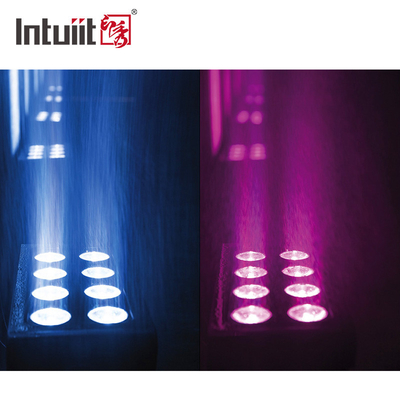 8 * 15W RGBW 4 في 1 بطارية تعمل بضوء LED مربع Par خارجية مضادة للماء المرحلة الضوء DMX التحكم DJ ديسكو المعدات الإضاءة