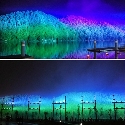 سطوع عالي IP65 1500W RGBW 4IN1 LED DMX Led Wash Light للخارج LED City Color Architecture Light LED Flood Light