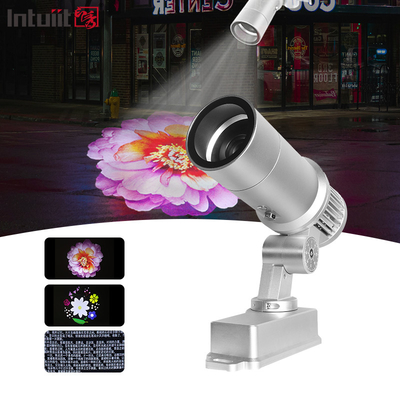 مضاد للماء في الهواء الطلق IP65 60W الإعلانية الدوارة LED Gobo Laser Logo Projector