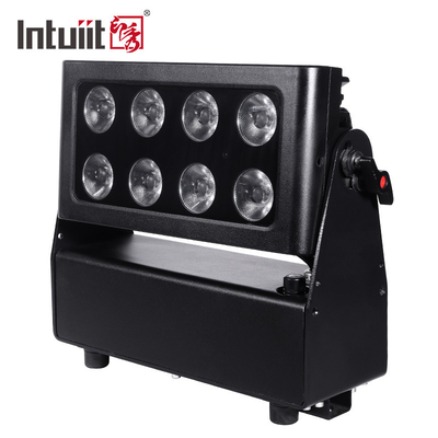 مضاد للماء بطارية تعمل باللاسلكية مدينة لون غسل الإضاءة مشروع 8X15W RGBW LEDs LED المشهد أضواء