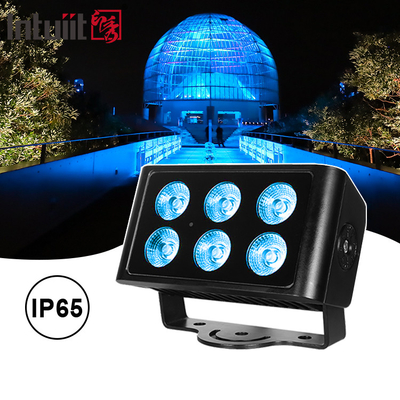 6x5W 4in1 RGBW LED DMX أضواء غسيل الحائط IP65 في الهواء الطلق LED مدينة ملونة