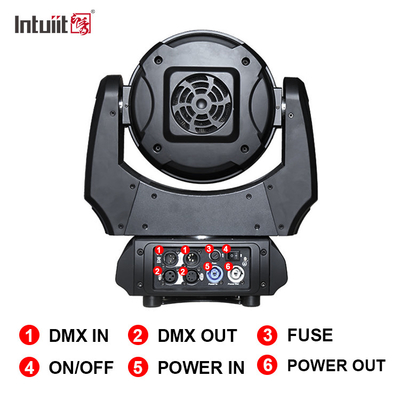 ضوء المسرح LED 19x10W DMX RGBW 4in1 زوم LED غسل الحائط ضوء رأس متحرك للدي جي بار ديسكو نادي الحفل