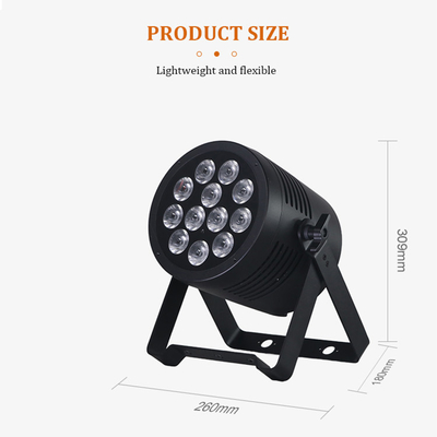 ضوء LED Par 12 * 20W 6 في 1 RGBWA-UV Par Can مرحلة الضوء الحزب بار KTV تأثير ضوء DJ