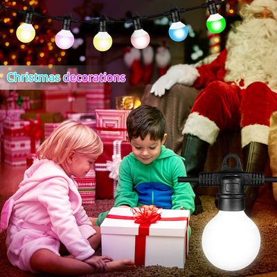 إضاءة العطلات مصباح LED محفوف بالأسلاك بيكسل LED Light مقاوم للماء Dmx Rgbw سلسلة متعددة الألوان Christmas Led Bulb String Light