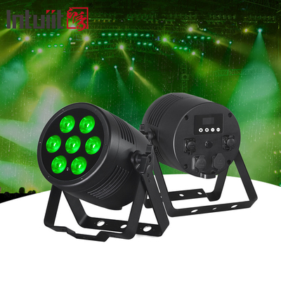 مضاد للماء اللاسلكي DMX في الهواء الطلق 7x20W RGBWA UV 6in1 IP65 LED Par Light Uplight خارجية