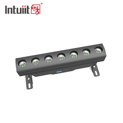 DMX Rgbw تغيير اللون 7x15W غسل شريط الضوء Ip65 LED غسالة الحائط في الهواء الطلق