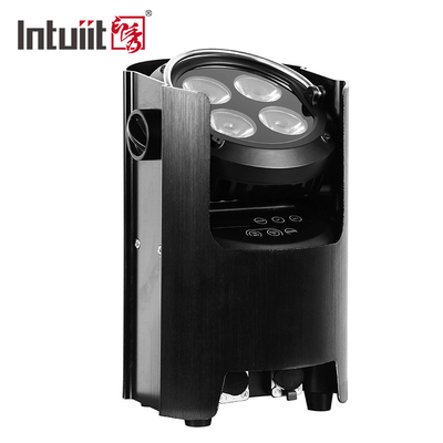 4x12W 4 في 1 RGBW Led Uplights المسرح Par Party بطارية تعمل بالبطارية لاسلكية Par Led Wedding Dj Uplights