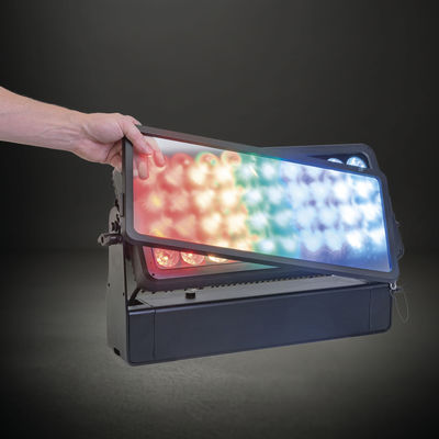 40x10W RGBW في الهواء الطلق أدى ضوء الفيضان غسل لون المدينة IP65