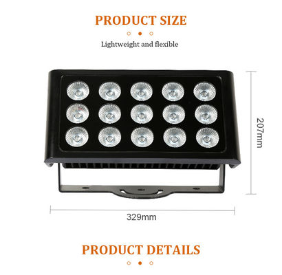 DMX512 80W RGBW 4in1 IP65 مقاوم للماء DJ حفل زفاف مدينة غسالة الحائط في الهواء الطلق LED غسل ضوء الفيضان