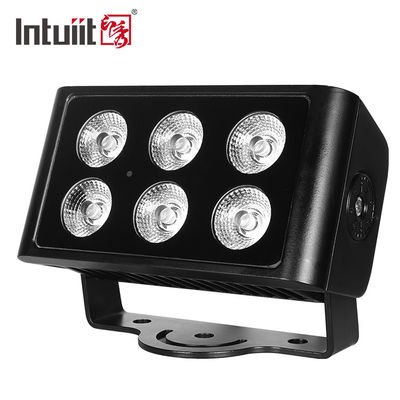 مضاد للماء في الهواء الطلق 6x5W City Color LED Wall Washer Light 4in1 RGBW Floodlight للفنادق والمباني DMX512 وضع التحكم